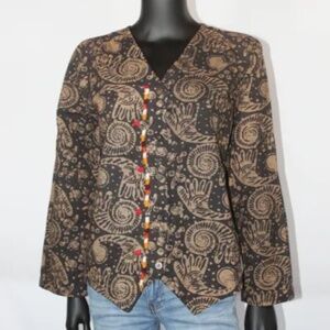 Vintage Women's Import Cotton Top or Jacket/Top, Size M